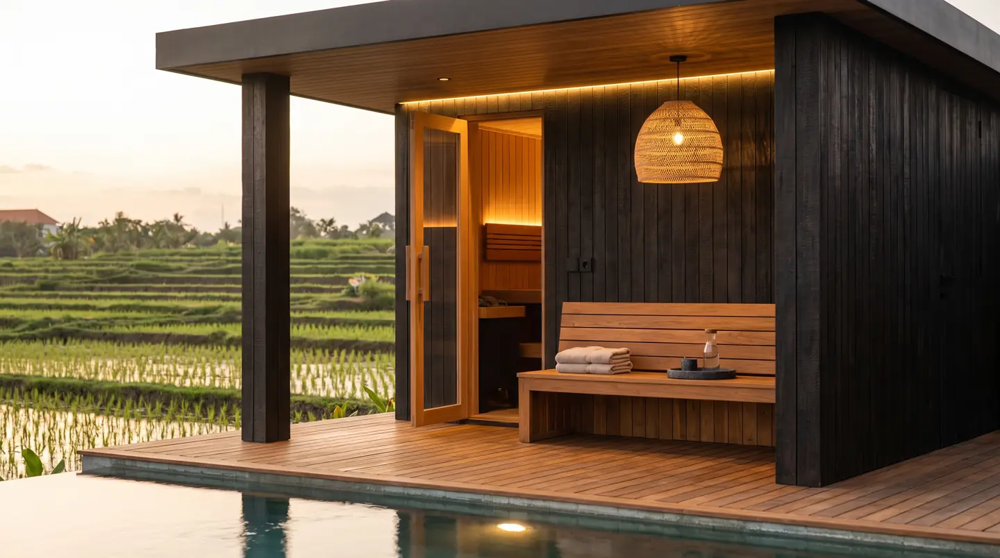 Project: Recovery studio in Canggu: sauna for eight and three cold plunges in Canggu, Badung